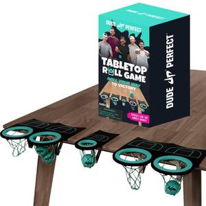 lot 14326 image: Dude Perfect Tabletop Roll, a Target Toss Game, for Kids and Adults, Great for Family and Friend Game Night, Perfect for a Gift and Parties, Ages 6
