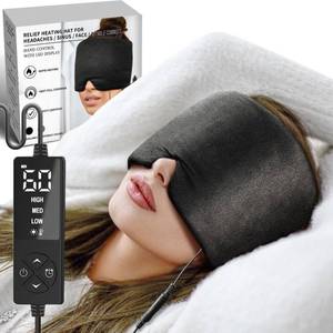 lot 14331 image: sticro Extra Large Moist Heat Sinus Relief Mask, Reusable Warm Compress Heated Eye Mask Face Heating pad Eye Pillow for Sinus Pressure Relief, Dry Eyes, Migraine, Tension, Stress, Headache(Small)