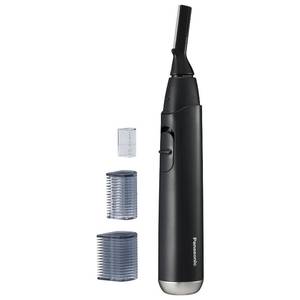 lot 14342 image: Panasonic Facial Hair Trimmer for Sensitive Skin, Unisex Detailer with Flexible Head, Gentle on Acne, Includes 2 Eyebrow Attachments, WetDry Facial Trimmer for Men and Women - ER-GM40-K (Black)