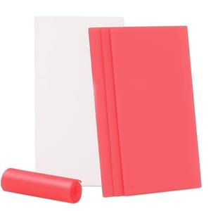 lot 14343 image: faruijie Dental Base Plate Wax SheetsCannot be Used for dentures Pink Baseplate Casting Modeling Molding Wax Non Shrink Jewelry Wax Carving Red Utility Bite Wax Dentist Lab Supply 20PCS