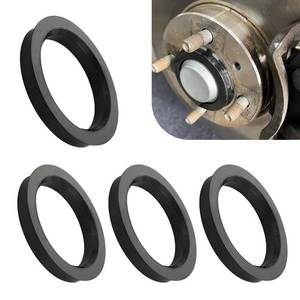 lot 14355 image: Bawkars 4 PCS Wheel Hub Centric Rings, 73.1mm-60.1mm Plastic Reducer Hubcentric Rings, Fill Gaps Eliminate Vibration, Universal Wheel Modification Accessories for Cars Trucks (Black)