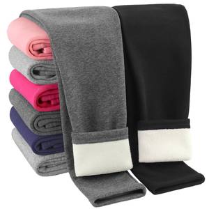 lot 14358 image: Resinta 2 Pack Girls 4-5T Winter Cotton Fleece Lined Leggings Thick Thermal Tights Warm Full Length Pants for Kids Black, Dark Grey