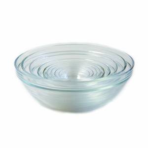 lot 17446 image: Duralex Made In France Lys Stackable 9-Piece Glass Bowl Set,Clear