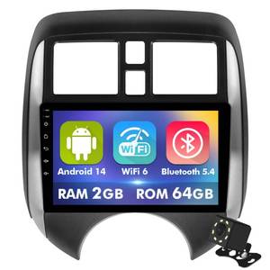lot 17469 image: 9 Inch IPS Touchscreen Android 14 Car Stereo for Nissan Versa Note 2014-2018 with Wireless CarPlay and Android Auto 264GB Car Radio, Support WiFi 6, Bluetooth,5.4, Backup Camera, SWC