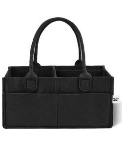lot 18299 image: Mr. Pen Baby Diaper Caddy - Black Car Diaper Organizer, Portable Baby Caddy for Nursery and Changing Table