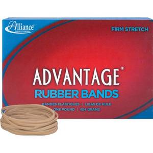 lot 18323 image: ALL26335 - Alliance Rubber 26335 Advantage Rubber Bands - Size #33, Natural, 3 x 18 inches