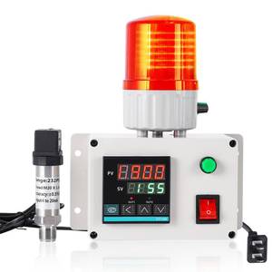 lot 18401 image: Epidioxi Digital Air Pressure Alarm 232PSI High Low Pressure Alarm Low Water Pressure Siren for Air Water Oil 110V (232PSI)