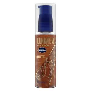 lot 18472 image: Vaseline Illuminate Me Shimmering Body Oil Created for Melanin Rich Skin, Illuminates Skin with Finishing Touch of Shimmer for Glowing Skin 3.3 oz