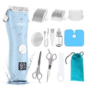lot 18482 image: Baby Hair Clippers, Professional Quiet Hair Trimmer for Kids and Toddler, Waterproof and Rechargeable Cordless Hair Cutting Machine for Children, with LCD Display