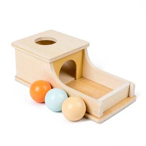lot 19740 image: Busy edition Montessori Toys for Babies 6-12 Months Object Permanence Box Wooden Ball Drop Toy Play for 6 Month 1 2 3 Year Old Toddlers Infant Early Age Toy