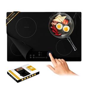 lot 19810 image: Cookfts Aid Large Translucent Induction Cooktop Protector Mat 21.2x35.4 Inch