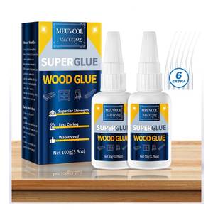 lot 20160 image: Meuvcol Extra Strong Wood Glue, 100g Fast Drying Clear Wood Adhesive for DIY Crafts, Heavy Duty Furniture Repair and Garden Projects