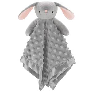 lot 20161 image: Pro Goleem Loveys for Babies - Soft Security Blanket Baby Snuggle Toy Newborn Stuffed Animals Baby Gifts for Boys and Girls, Grey Bunny 16 Inch