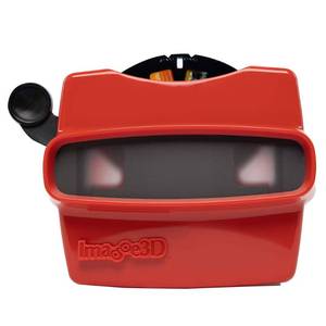lot 20167 image: IMAGE3D Custom Viewfinder Reel Plus RetroViewer - for Kids, and Adults, Classic Toys, Slide Viewer, Retro, Vintage, May Work in Old Toys (Red) (Viewing Slides Not Included)