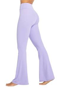 lot 20192 image: Sunzel Flare Leggings, Crossover Yoga Pants with Tummy Control, High Waisted and Wide Leg, No Front Seam Lilac XX-Large 30 Inseamin