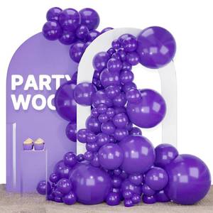 lot 20205 image: PartyWoo Dark Purple Balloons 140pcs Different Sizes of 18 12 10 5 Inch Royal Purple Latex Balloon Arch Kit for Birthday Baby Shower Graduation Anniversary Bachelorette Party Decorations Purple-Y16