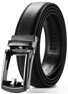 lot 20214 image: CHAOREN Ratchet Boys Belt, Kids Dress Leather Belt with Click Closure, Adjustable for Casual and Formal Wear