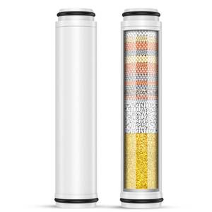 lot 20227 image: FEELSO Shower Filter for Handheld Shower Head, 2 Pack 15 Stage Replacement Filters for Hard Water Remove Chlorine and Harmful Substances