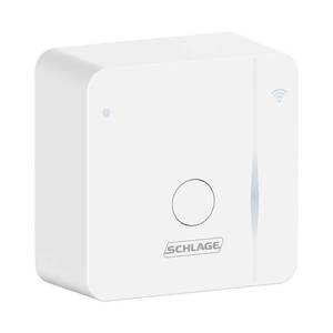 lot 20230 image: SCHLAGE BR400 Sense Wi-Fi Adapter (2.4GHz WiFi Only)  Works With SCHLAGE Sense , White
