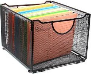 lot 6410 image: EasyPac Metal File Storage Box with Mesh Compartments