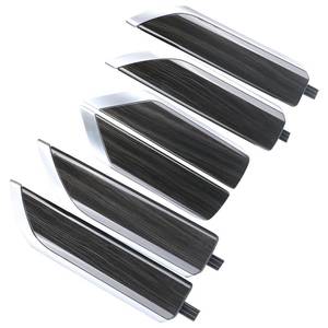lot 1411 image: Door Trim Molding Kit Black Wood Grain 6pcs for Interior Door Panel & Center Console 84458971 Compatible with Chevy Silverado GMC Sierra Truck Door Accessories Parts