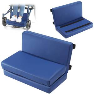 lot 1414 image: BALAPET Adjustable Wheelchair Leg Rest, High Density Foam Wheelchair Foot Support, Extender Calf Elevated Pad, Soft and Comfortable Leg Cushion Protector for Home Hospital(Blue)