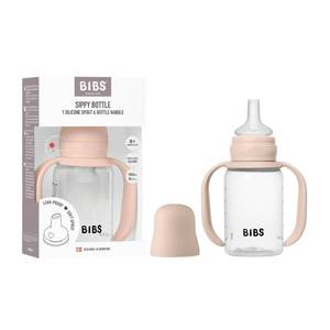 lot 2220 image: BIBS Sippy Bottle 150 ml �� Leak-Proof Toddler Cup with Easy-Grab Handles & Soft Silicone Spout �� BPA-Free Baby Training Cup - Blush