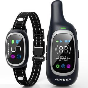 lot 2223 image: 2-in-1 Dog Shock Collar and Bark Collar for Dogs �� 3300FT Dog Training Collar with Remote, IP67 Waterproof e Collar with Anti-BarkBeepVibrationShock Modes for Small Medium Large Dog(8-120Lbs)