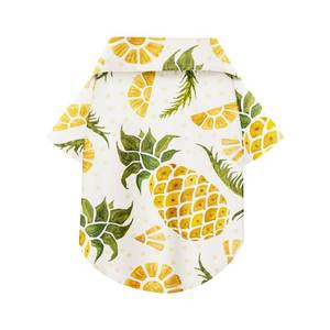 lot 2225 image: Hawaiian Dog Shirt �� Lightweight and Breathable Summer T-Shirt with Tropical Prints, Fun Beach Outfit for Small, Medium, and Large Dogs, Perfect for Hot Days and Outdoor Vacation.Pineapple 3XL