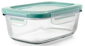 lot 2234 image: OXO Good Grips 3.5 Cup Smart Seal Airtight Glass Rectangle Food Storage Container