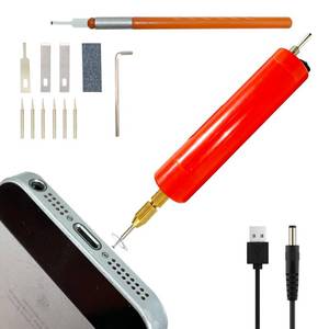 lot 2236 image: Cell Phone Damaged Screw Removal Iphone Repair Tool Broken Screw Extractor Kit for Small Screw Suitable for Laptop Ipad game consoles, etc USB 5V 10W Supply Soldering Iron not Included