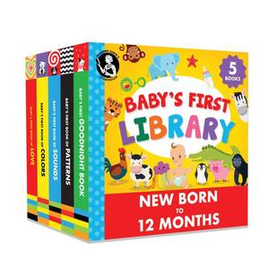 lot 2258 image: Madame Curie��s Babys First Library Set of 5  Baby Toys, for 0-3-6 Months, 0 to 1 Year Old, Toddler Board Books  Baby Shower, Birthday Gift Ideas for Newborn Girl & Boy, Infant Toys