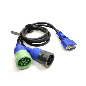 lot 2260 image: keisnoaja 493148 Diagnostic Cable 6Pin  9Pin Y Splitter PN 493148 6Pin 9pin Y Cable for Nexiq USB Link 2 124032, or The Cummins Inline 7 Adapter 6 Pin 9 Pin to DB26 PIN Female OBD Connector