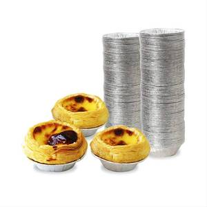 lot 2262 image: BIMIGET Silver Aluminum Foil Tart Pan 2.67 (Pack of 200) Disposable Mini Pie Tin (200)