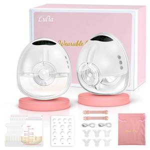 lot 3949 image: Lulia Breast Pump Hands Free, Wearable Breastfeeding Pump with 4 Mode and 9 Level, Strong Suction, Painless, Anti-Backflow, BPA Free, Portable Electric Breast Pumps with 17192124MM Flanges