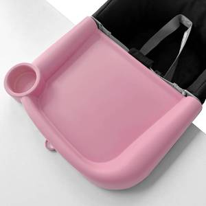 lot 3969 image: FAILUN Silicone Baby Dining Tray Compatible with Inglesina Fast Table Chair & Other Hook-On High Chairs,Portable Clip-On Fast Table Chair Baby Tray, Dishwasher Safe & BPA Free (Pink)
