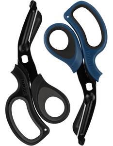 lot 4197 image: MEUUT 2 Pack Medical Scissors Trauma Shears for for Left and Right Hand - Patented Bandage Scissors Heavy Duty Surgical Grade EMT Scissor for Nurses EMT Workers Only ONE pair of scissors