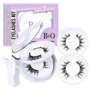 lot 4232 image: B&Qaugen Reusable Magnetic Lashes Magnetic Eyelashes Natural Look False Eyelashes with Applicator Easy to Wear and Remove Glue-Free Pesta�as Magn�ticas