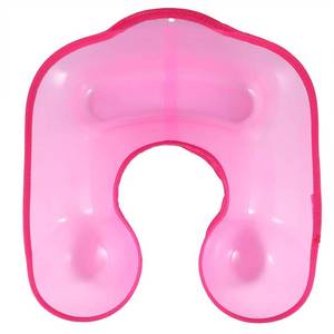 lot 6030 image: ARTIBETTER Salon Hairdressing Neck Tray Plastic Hair Coloring Shoulder Support Cover Hair Cutting Shoulder Catcher Pink