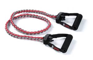 lot 6032 image: SPRI Braided Xertube Resistance Bands �� Premium Exercise Band for Men & Women �� Workout Equipment for Home Gym Fitness Training �� Comfort Grip for Strength, Weights, and Resistance - Medium