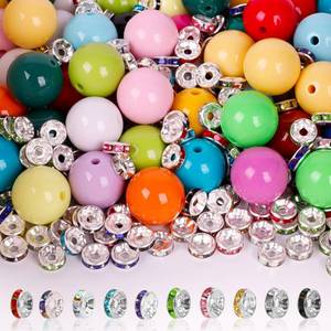 lot 6048 image: 250 Pcs Beads for Pens - 16mm Focal Beads for Beadable Pens, Acrylic Bead for Beaded Pen, Spacer Bead Keychains Bracelets Crafts