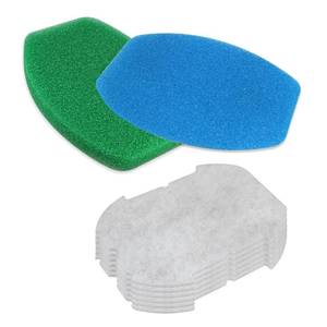 lot 6121 image: eaacaa Pond Maintenance Kit with Foam Filter Set & Polymer Wool Filter Pads - Fits Inpond 5-in-1 300 Gallon Model, Medium (Fit 300)
