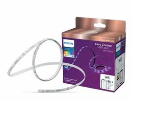 lot 6169 image: PHILIPS Smart Wi-Fi Wiz Connected Color and White Dimmable Tunable Light Strip Starter Kit 6.5ft (2M), 25249