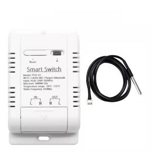 lot 6178 image: MHCOZY WiFi Temperature Controller Sensor Module, Tuya app Wireless Remote 16A Smart Switch with Energy Consumption Monitoring,Compatible with Alexa Google