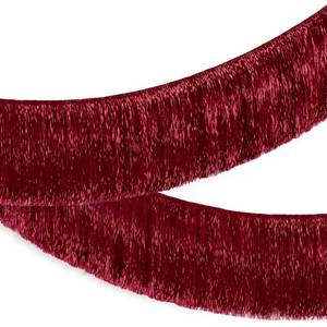 lot 6192 image: xo, Fetti Burgundy Fringe Banner - 4 ft  Bachelorette Decorations, Cute Birthday Photo Booth, Party Backdrop, Wine Bday Supplies