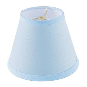 lot 10238 image: Aspen Creative 32040A Transitional Hardback Empire Shape Spider Construction Lamp Shade in Light Blue, 9 wide (5 x 9 x 7)