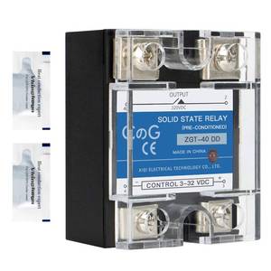 lot 10251 image: CG Solid State Relay SSR-40DD DC to DC Input 3-32VDC To Output 5-240VDC 40A Single Phase Plastic Cover��