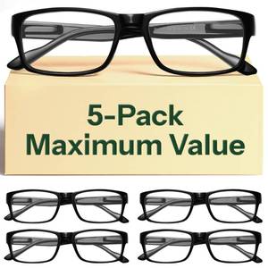lot 10252 image: Gaoye 1.5 Professional Reading Glasses for All Day - Computer Readers with Blue Light Protection - Value Pack