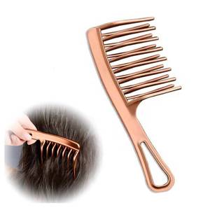 lot 10253 image: Wide Tooth Comb for Curly Hair, Detangling Comb with Double Row Wavy Teeth for Wet & Dry, Pain-Free Detangler Brush for Thick Wavy Long Hair, Gentle on Scalp for Women Men