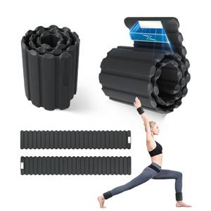 lot 10256 image: Wrist and Ankle Weights for Women & Men 2 Pack (1lb Each), Adjustable Silicone Wearable Arm & Leg Weights for Pilates, Gym, Yoga, Cardio, Strength Training (Magnetic Black)